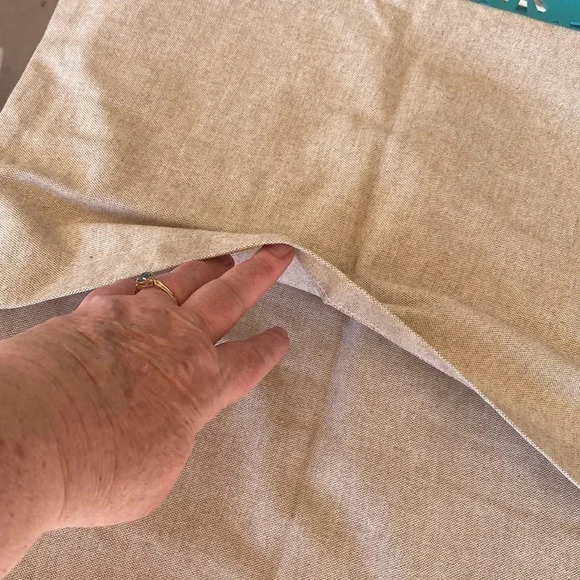 Kate Winston Beige Happily Ever After Square Pillow Cover - Picture 4 of 4